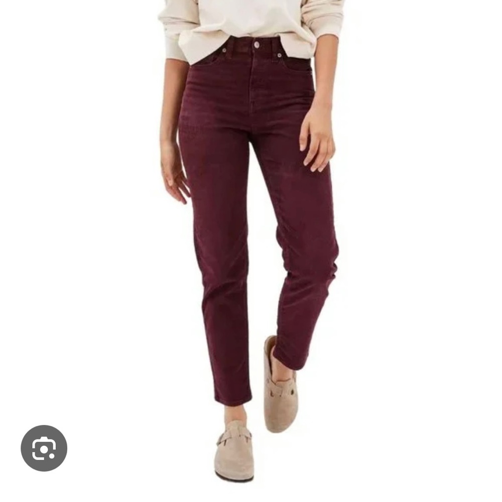 American Eagle Straight Corduroy Mom Jeans